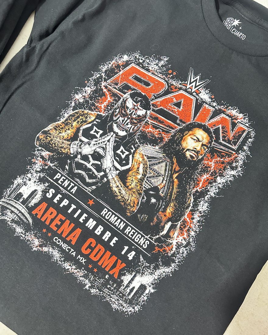 Playera WWE Raw, Arena CDMX
